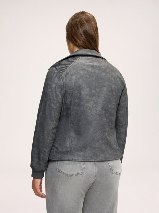 Fiorella Rubino Fiorella Rubino Giacca in similpelle R376T001382N013 Grigio Regular Fit