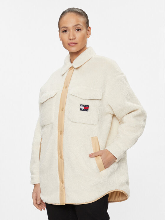 Tommy Jeans Tommy Jeans Übergangsjacke DW0DW15950 Beige Relaxed Fit