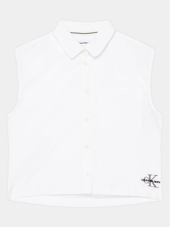 Calvin Klein Jeans Košeľa Monogram IG0IG02462 Biela Relaxed Fit
