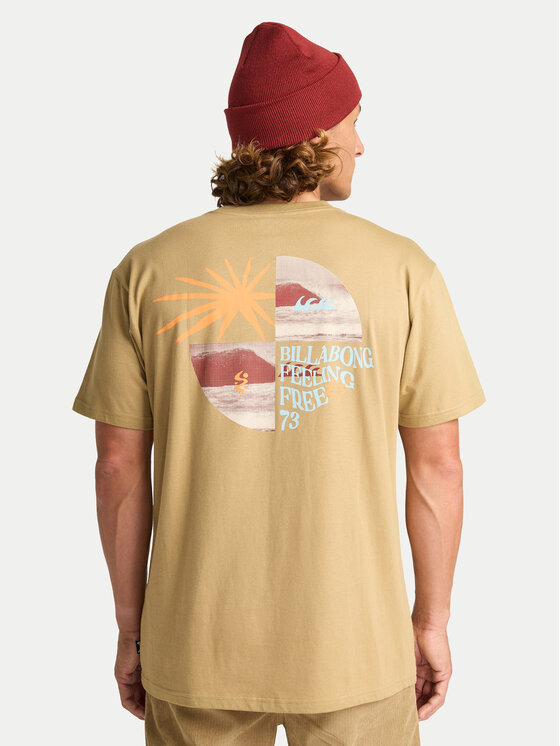 Billabong Billabong Marškinėliai Twin Fin EBYZT00362 Smėlio Regular Fit