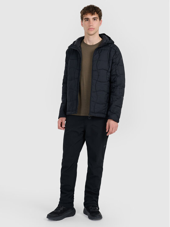 4F 4F Kurtka wielofunkcyjna HALNY Czarny Regular Fit