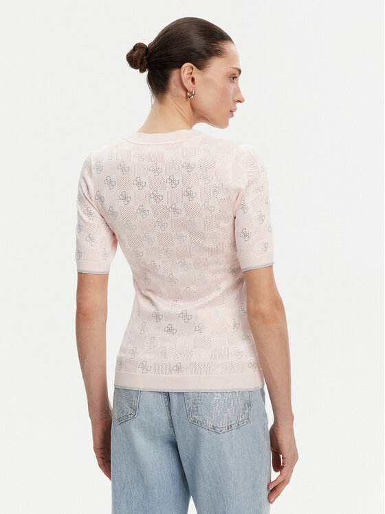 Guess Guess Maglione W5GR20 Z3D60 Rosa Regular Fit