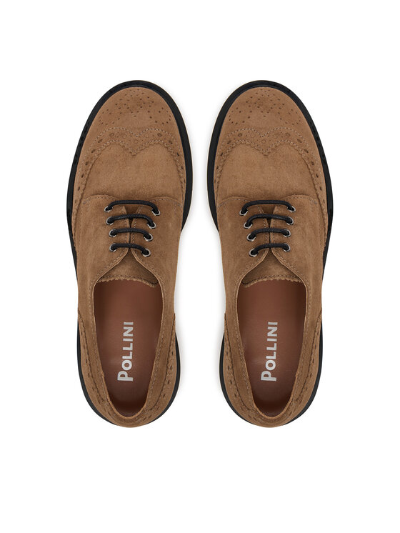 Pollini Pollini Oxfordy SA10273G1NTF0135 Brązowy