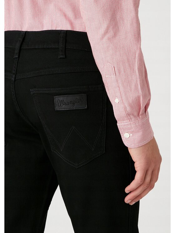 Wrangler Wrangler Jeansy Greensboro Czarny Regular Fit