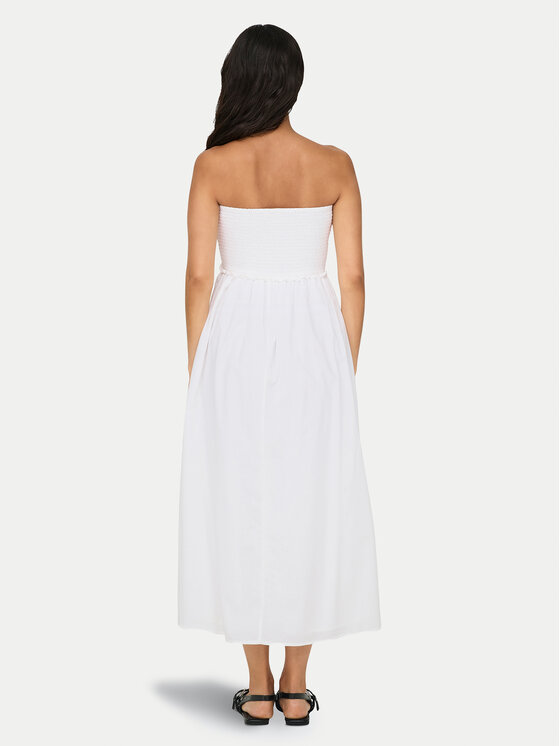 ONLY ONLY Ljetna haljina Claudia 15343044 Bijela Regular Fit