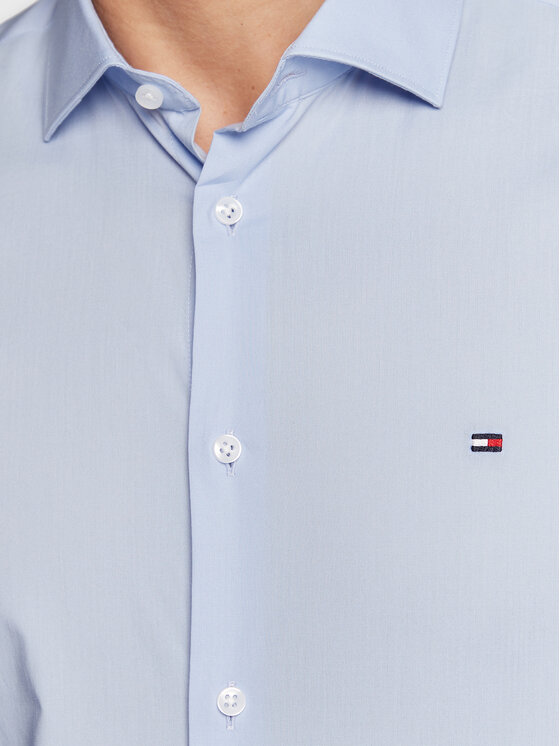 Tommy Hilfiger Tommy Hilfiger Cămașă MW0MW25040 Albastru celest Slim Fit