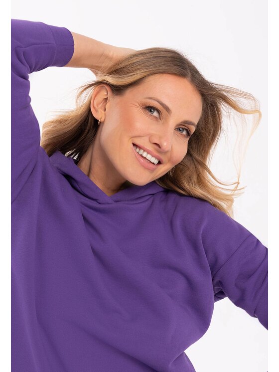 Volcano Volcano Bluza B-MORE Fioletowy Regular Fit