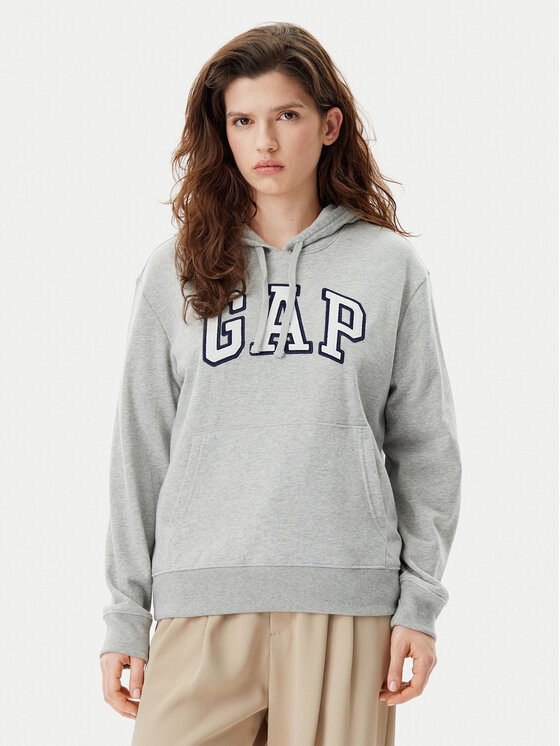 Gap Mikina 870537-00 Sivá Relaxed Fit