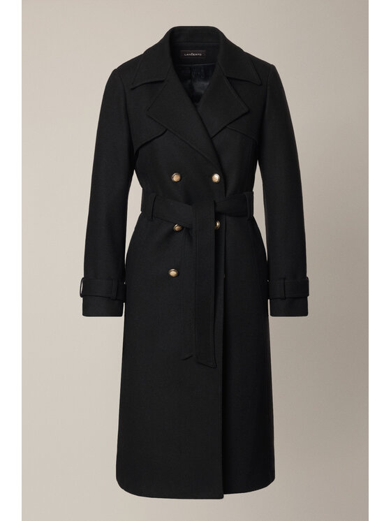 Lancerto Lancerto Płaszcz Eloria PC073225000015 Czarny Regular Fit