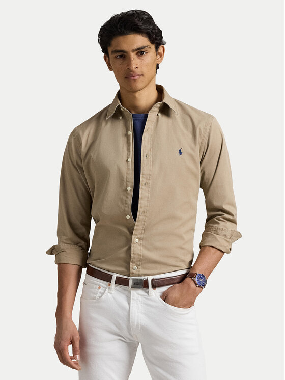 Polo Ralph Lauren Košeľa 710937993011 Béžová Custom Fit
