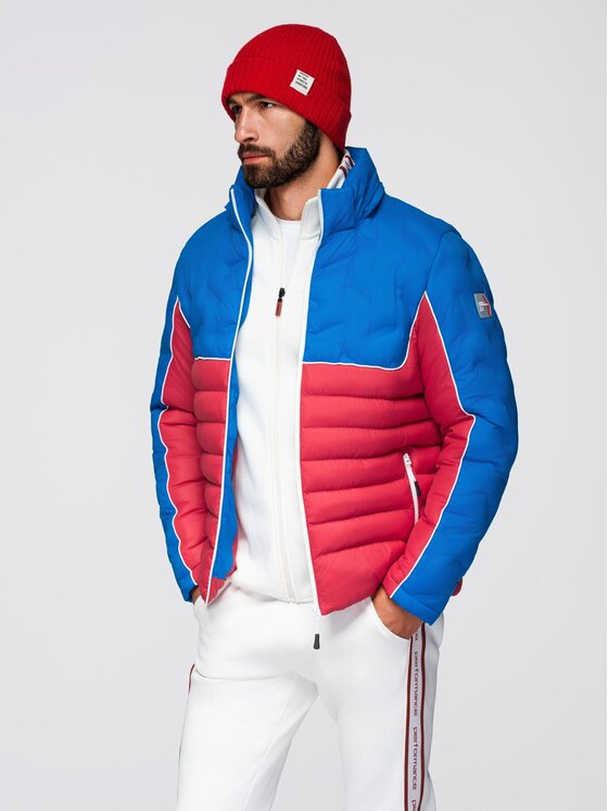 Ombre Ombre Kurtka zimowa OM-JALP-0206 Kolorowy Active Fit