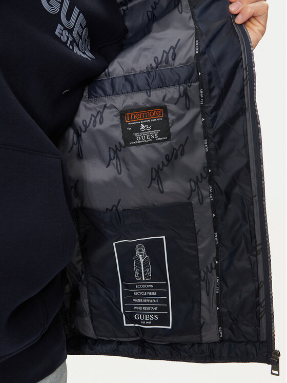 Guess Guess Елек M4YN21 WG9P2 Син Regular Fit