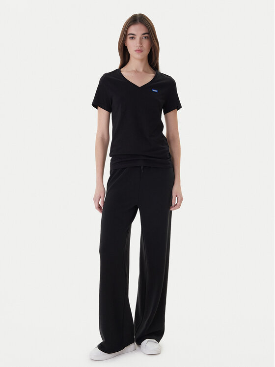 HUGO HUGO Tričko Classic 50513667 Čierna Slim Fit