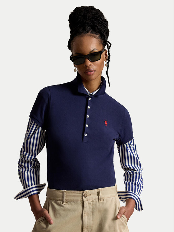 Polo Ralph Lauren Polo Ralph Lauren Polo 211B18200005 Σκούρο μπλε Slim Fit