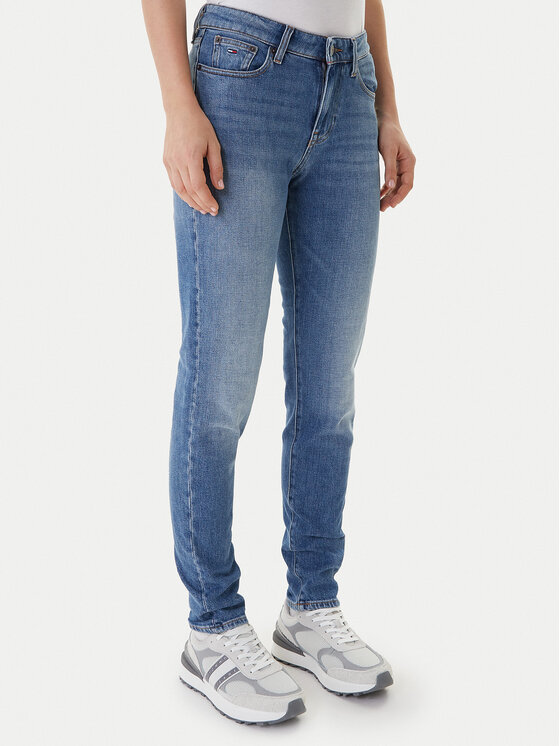 Tommy Jeans Blugi Lucy DW0DW22434 Albastru Slim Fit