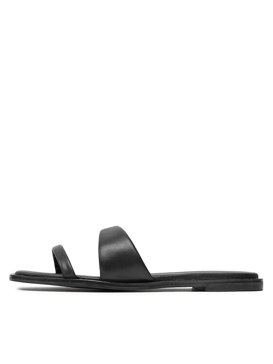 Calvin Klein Calvin Klein Ciabatte Flat Slide Lth HW0HW02071 Nero