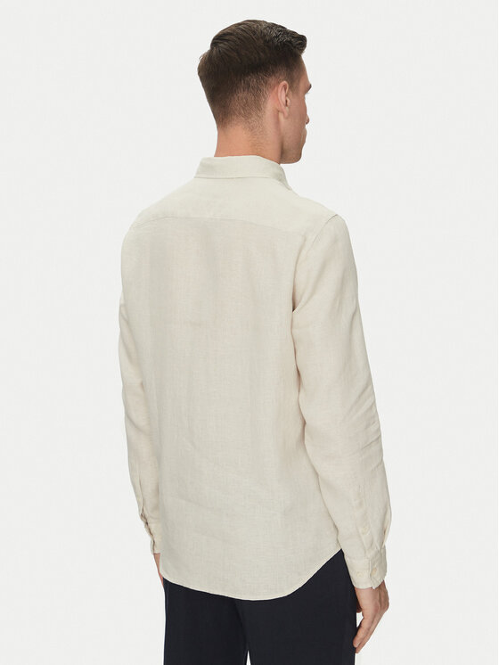 Marc O'Polo Marc O'Polo Риза 523 7428 42318 Кремав Regular Fit