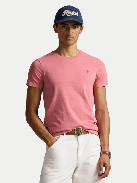 Polo Ralph Lauren Polo Ralph Lauren T-Shirt 710671438433 Růžová Custom Slim Fit
