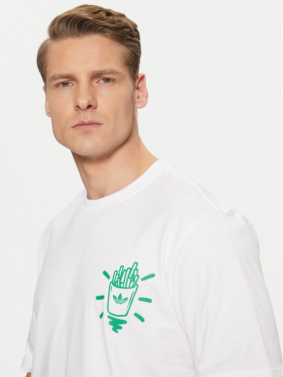 adidas adidas T-shirt Street B JD0677 Bijela Loose Fit