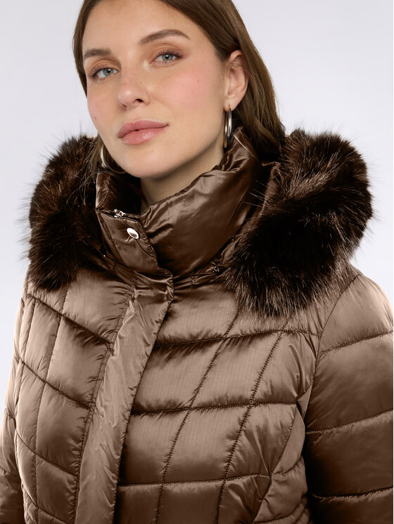 Fiorella Rubino Fiorella Rubino Kurtka puchowa F016T001445N002 Brązowy Regular Fit