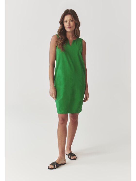 TATUUM TATUUM Sukienka dzianinowa KAYA Zielony Barrel Fit