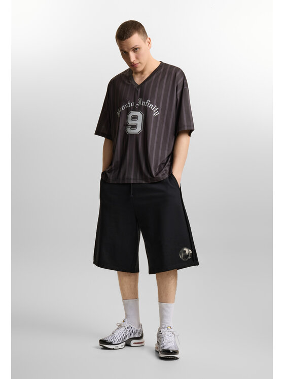 PROSTO. PROSTO. Szorty sportowe P Rim Czarny Regular Fit