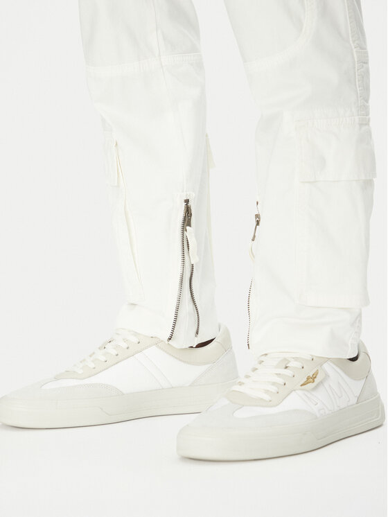 Aeronautica Militare Aeronautica Militare Pantaloni di tessuto 251PA1387CT1493 Bianco Regular Fit