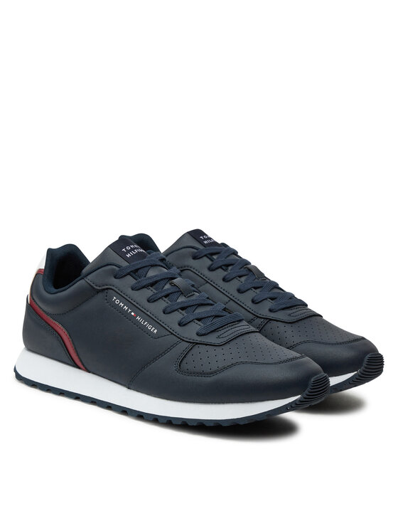Tommy Hilfiger Tommy Hilfiger Laisvalaikio batai New Runner Eva Mix Lth Flag FM0FM05453 Tamsiai mėlyna