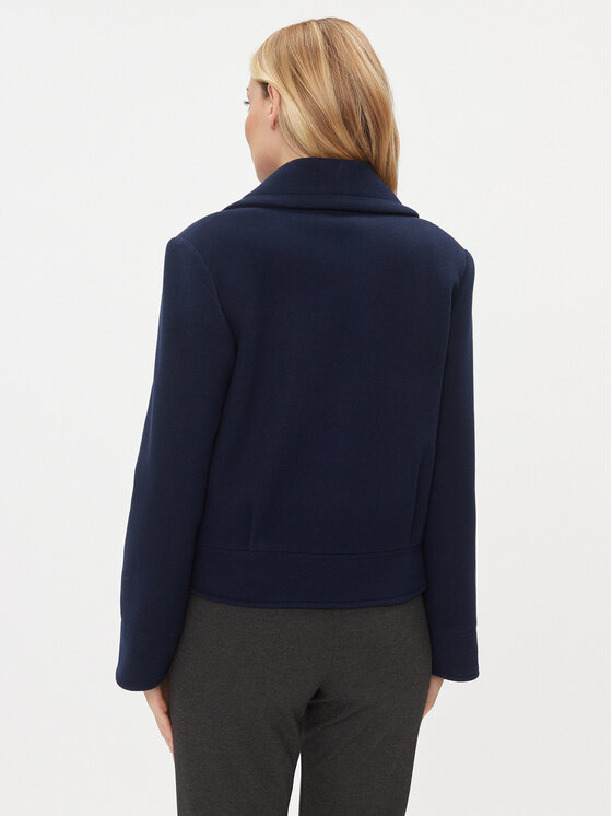 Please Please Prijelazna jakna K493OBAIOC Plava Regular Fit