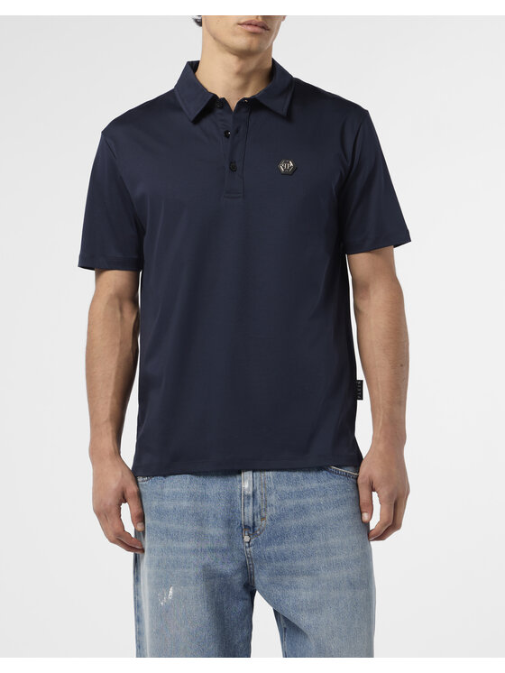 PHILIPP PLEIN PHILIPP PLEIN Polokošile 26257 Tmavomodrá Slim Fit