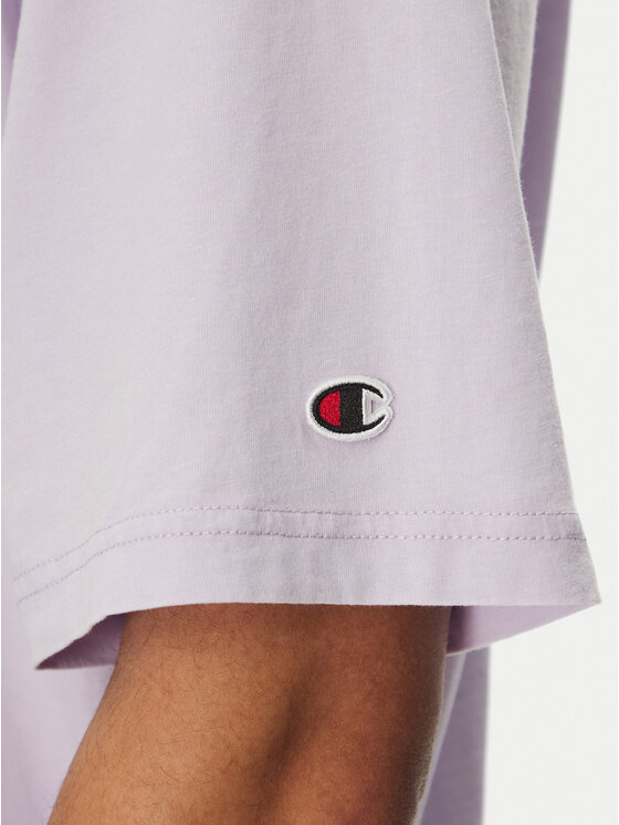 Champion Champion T-Shirt 221257 Fioletowy Regular Fit