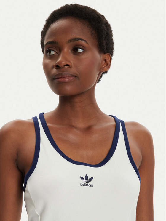 adidas adidas Igapäevane kleit IR7468 Valge Slim Fit