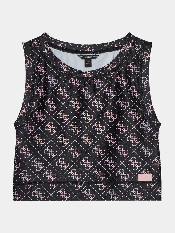 Guess Guess Top J4RI36 MC01P Negru Slim Fit