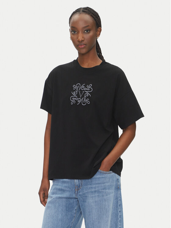 ViCOLO ViCOLO T-Shirt RD0119 Černá Regular Fit