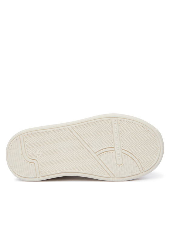 Tommy Hilfiger Tommy Hilfiger Sneakersy Low Cut Velcro Sneaker T1A9-35063-1355 M Kremowy