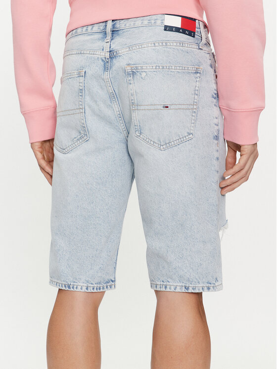 Tommy Jeans Tommy Jeans Džínsové šortky Ryan DM0DM18804 Modrá Slim Fit