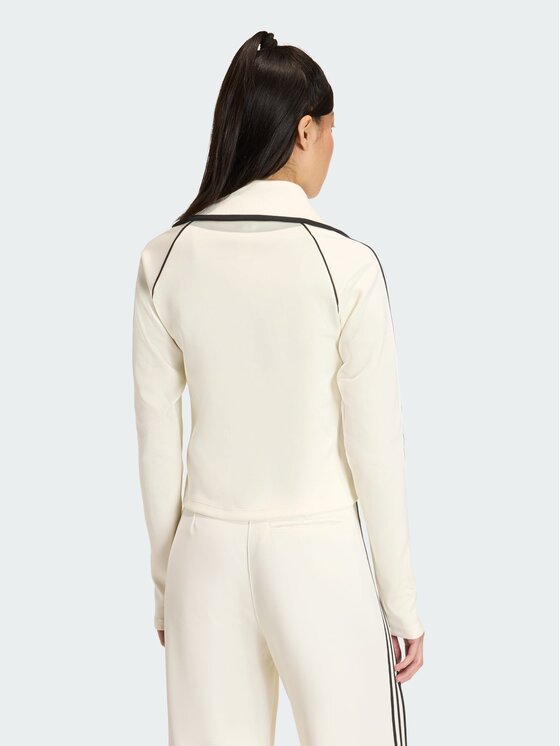adidas adidas Bluza SLIM FITTED FIREBIRD Biały Slim Fit
