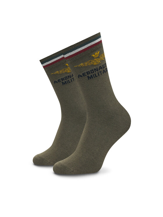 Aeronautica Militare Skarpety Wysokie Męskie 252CZ0012UL00499 Zielony