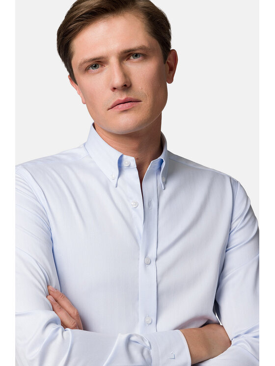 Lancerto Lancerto Koszula Evita KO073123000034 Błękitny Slim Fit