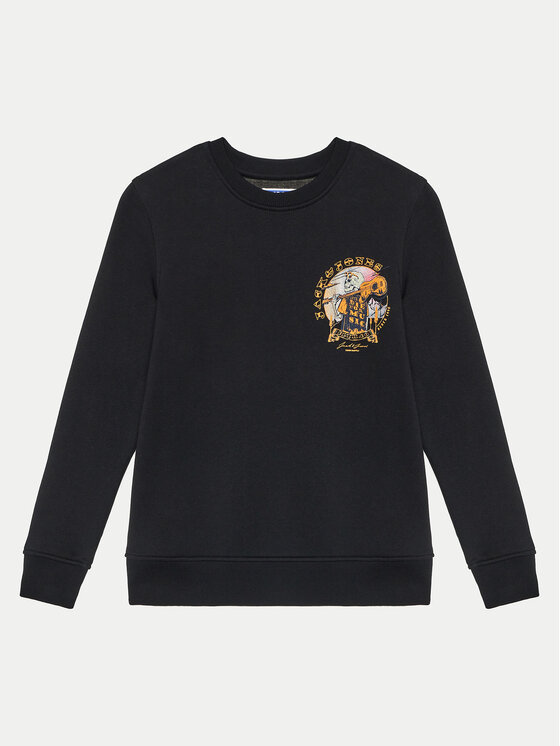 Jack&Jones Junior Jack&Jones Junior Μπλούζα Skull Rock 12259869 Μαύρο Standard Fit