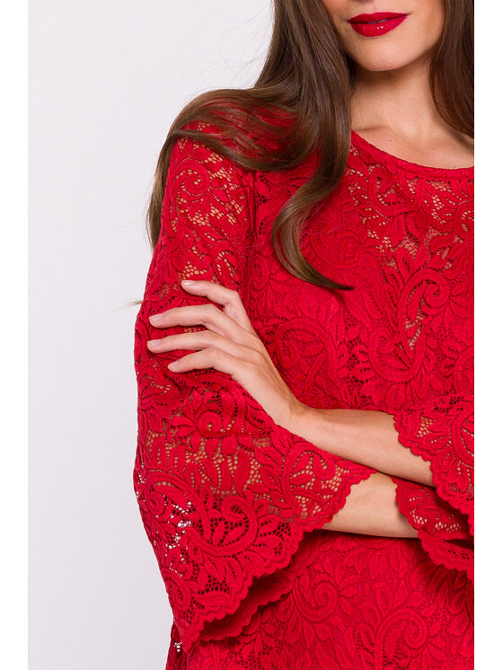 Stylove Stylove Večerní šaty s380 Červená Ladies Fit