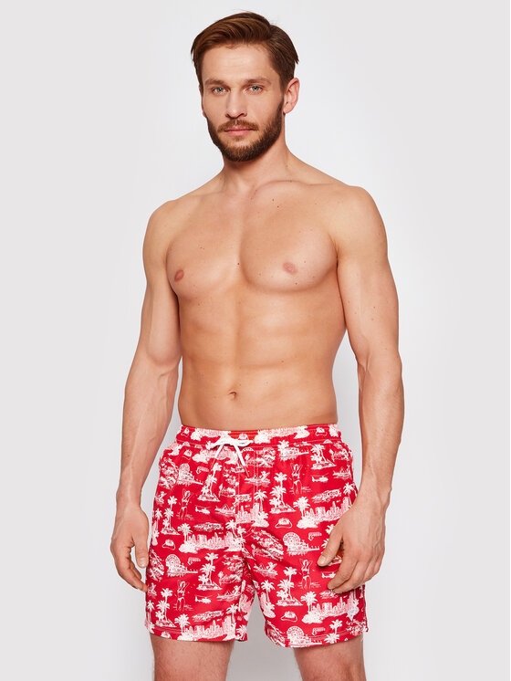 Guess Guess Ujumisšortsid F1GT03 WO05Y Punane Regular Fit