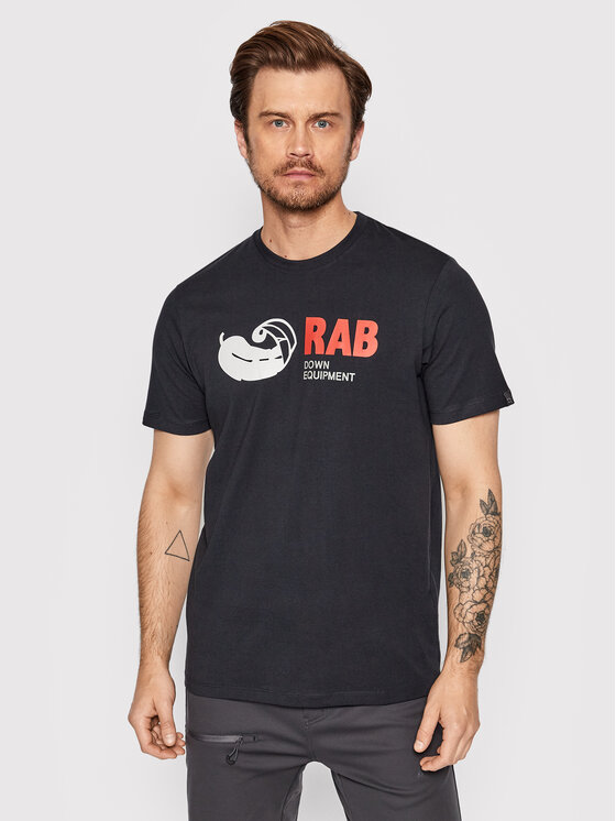 Rab TShirt Stance Vintage QCB13BEL Czarny Regular Fit Modivo.pl