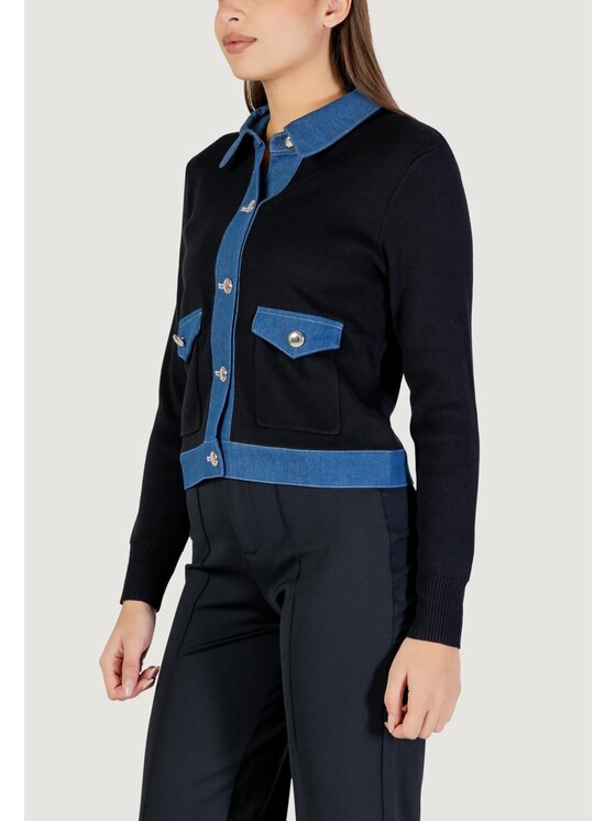 Morgan Morgan Strickjacke 251-MNAKI Schwarz Regular Fit