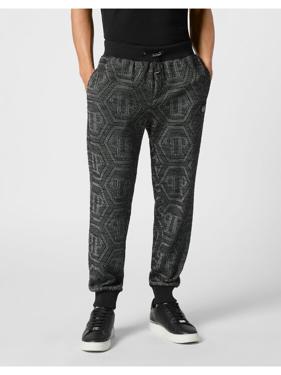 PHILIPP PLEIN PHILIPP PLEIN Joggers kalhoty 22273 Černá Jogger Fit