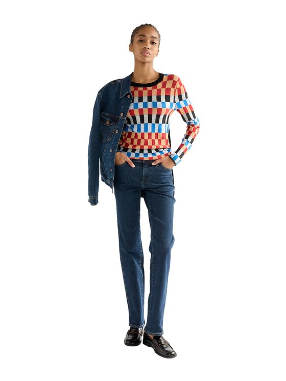 Wrangler Wrangler Jeansy 112388325 Granatowy Straight Leg