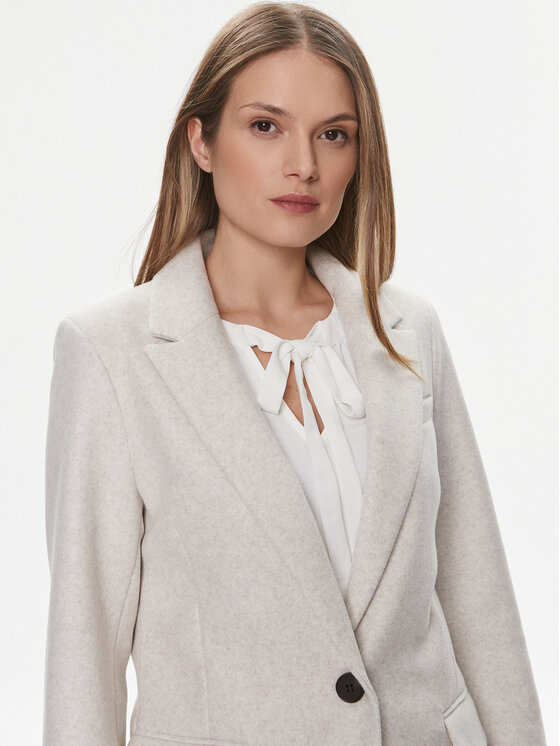 ONLY ONLY Prechodný kabát Nancy 15292832 Biela Regular Fit