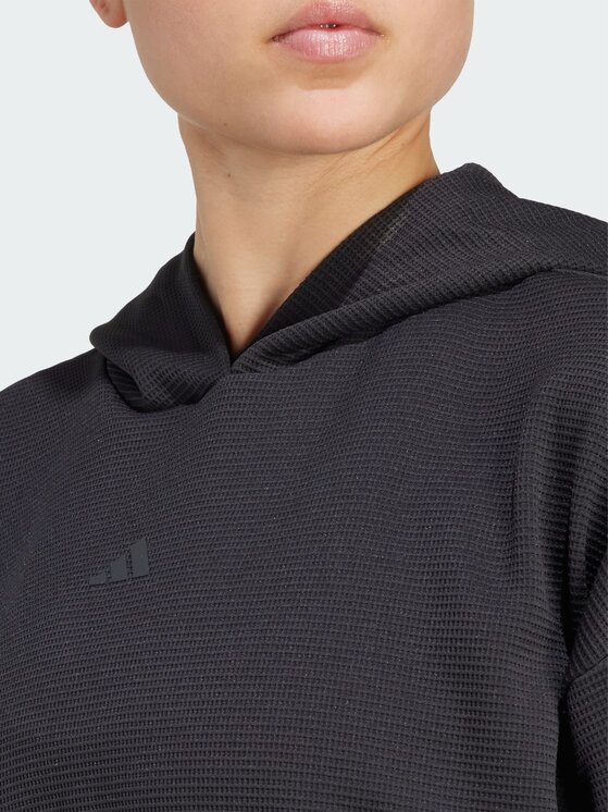 adidas adidas Bluza Yoga Cover-Up Czarny Loose Fit