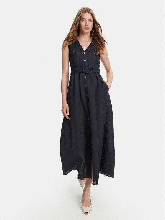 Marella Marella Vasaras kleita Picchio 2513221064 Tumši zils Regular Fit