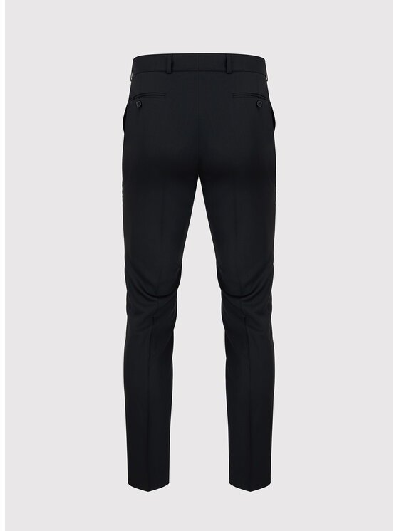 Pako Lorente Pako Lorente Spodnie garniturowe P23WP-6G-037 Czarny Slim Fit